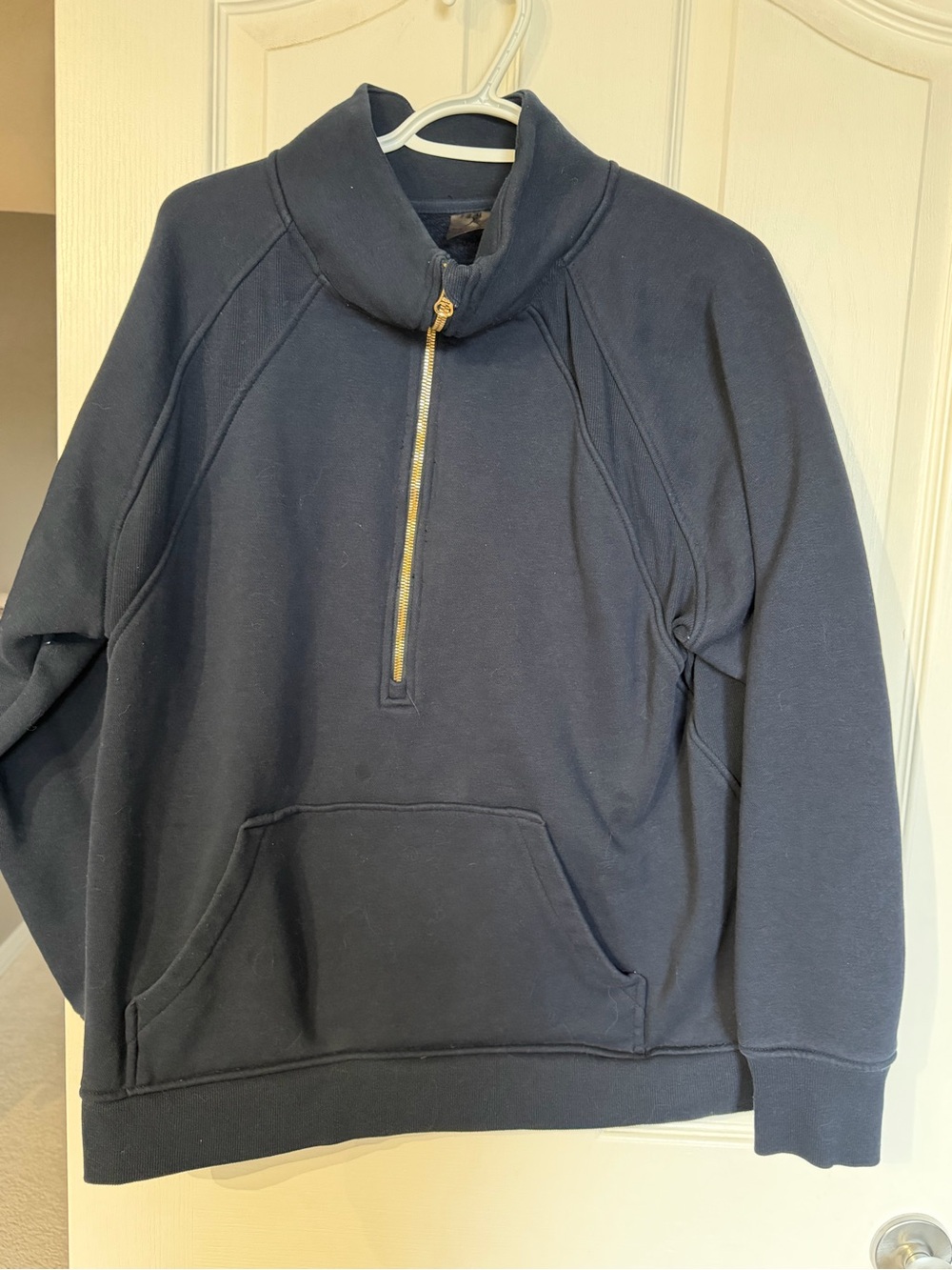 Danskin Navy Half-Zip Crewneck Pullover